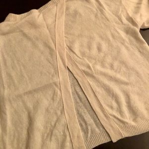 Open back 360 cashmere sweater